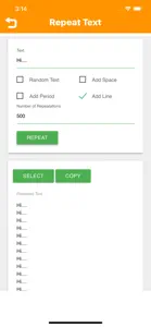 Repeat Text screenshot #2 for iPhone