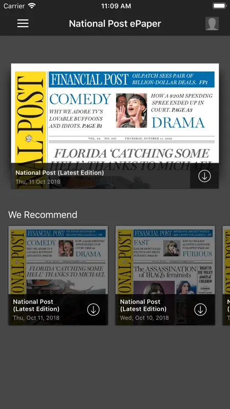 National Post ePaper screenshot 2 of 5