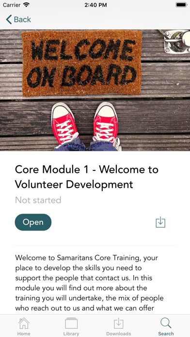 Samaritans Learning Screenshot