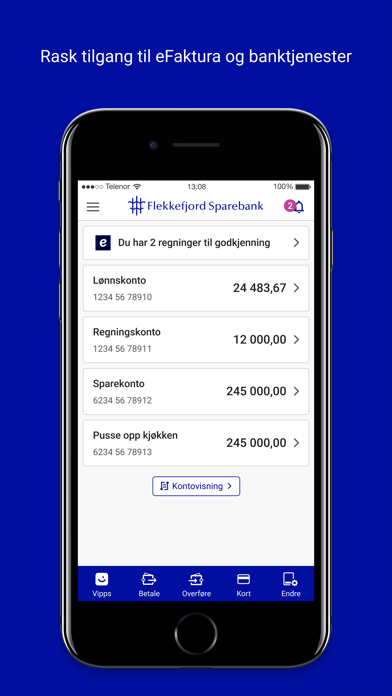 Flekkefjord Sparebank Screenshot
