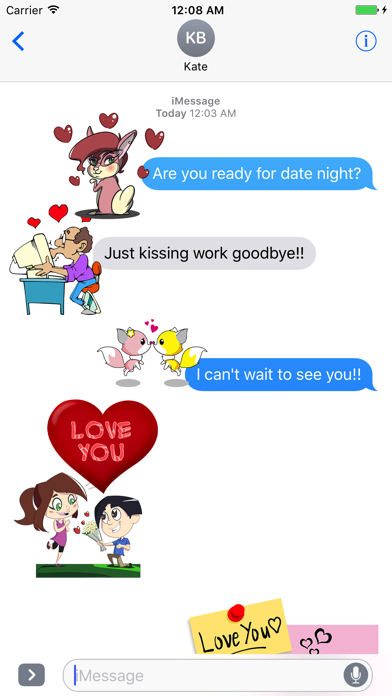 Screenshot 1 of Sticker Fun with Love App