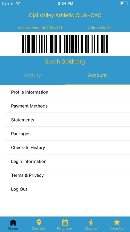 Ojai Valley Athletic Club -CAC