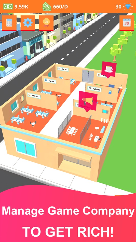 #1. Idle Game Tycoon: Game Company (iOS) 来自: 广杰 周