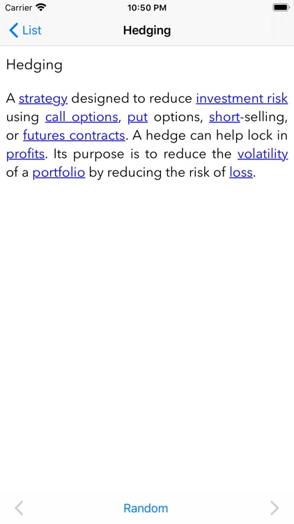 Harvey's Financial Glossary +