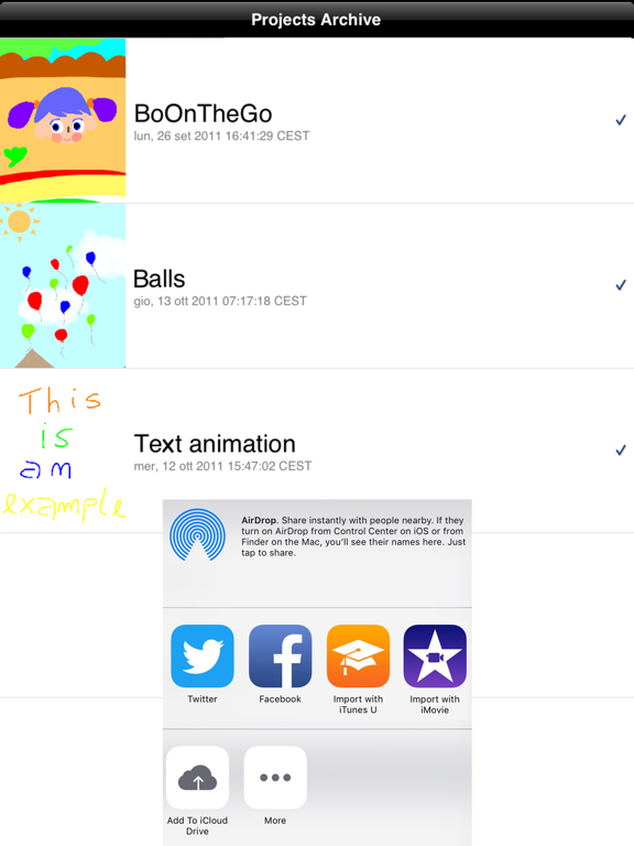 Finger Painting Animator HD iPad screenshot