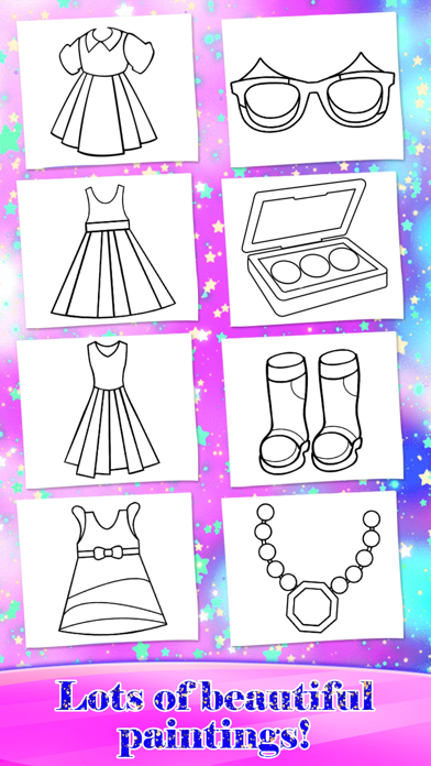 Glitter Fashion Art Coloring screenshot 4