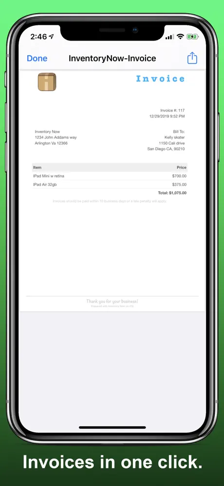Inventory Now: product tracker