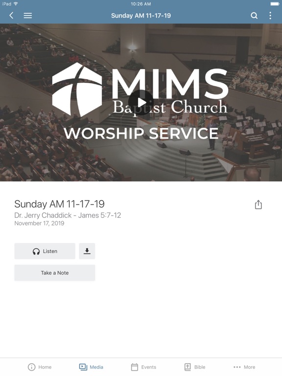 Screenshot #6 pour Mims Baptist Church