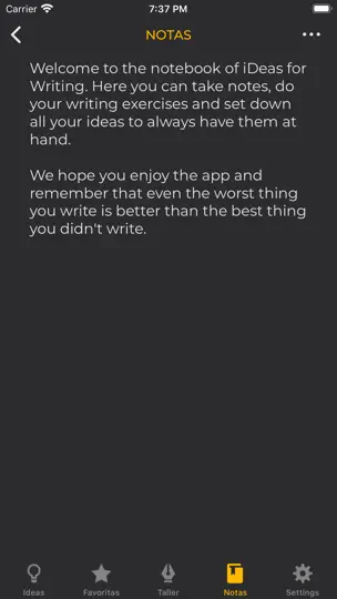 Captura de pantalla de IDeas Para Escribir en iPhone 10