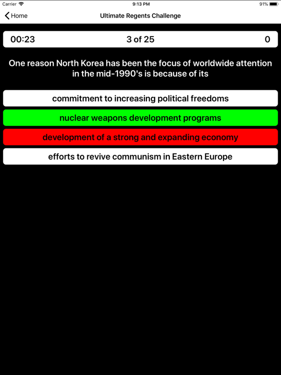 NYS Global History Regents iPad screenshot