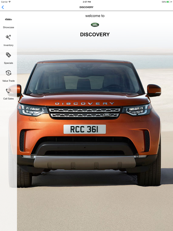 Land Rover Santa Fe iPad screenshot 2 - Shopping app
