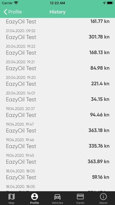 EazyOil iPhone screenshot