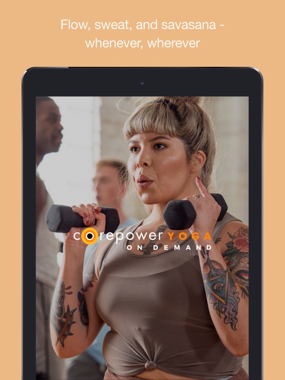 CorePower Yoga On Demand iPad screenshot 1 - Health & Fitness app
