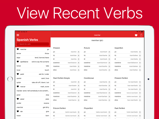 Spanish Verb Conjugator iPad screenshot 5 - Education app