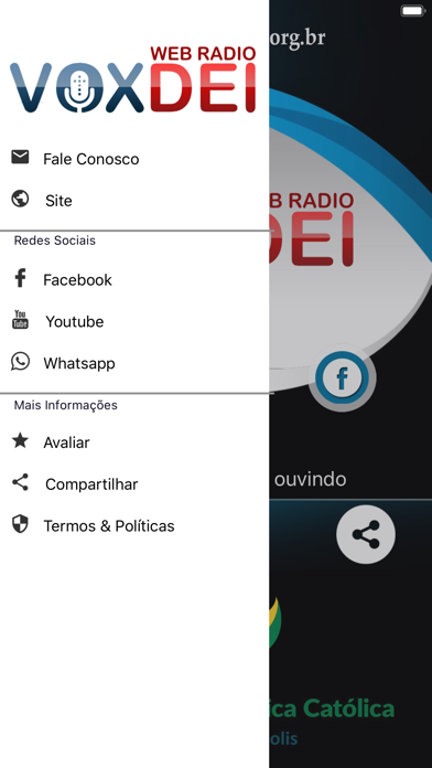 Web Rádio Vox Dei. screenshot 2
