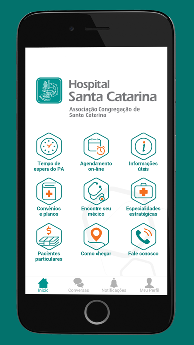 Hospital Santa Catarina app screenshot