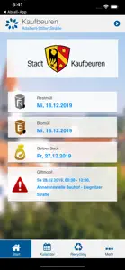 Stadt Kaufbeuren Abfall-App screenshot #1 for iPhone