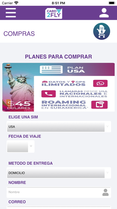Screenshot #3 pour Card2Fly App