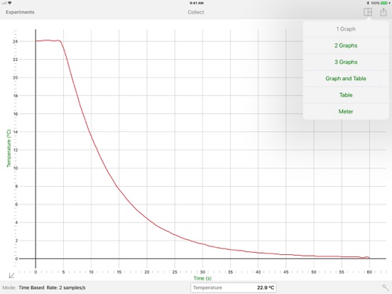 Vernier Graphical Analysis GW iPad app afbeelding 1