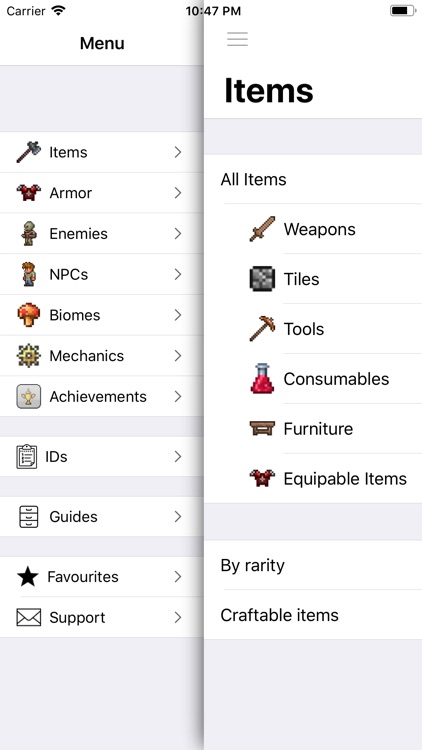 Pocket Wiki For Terraria By Oleaftech