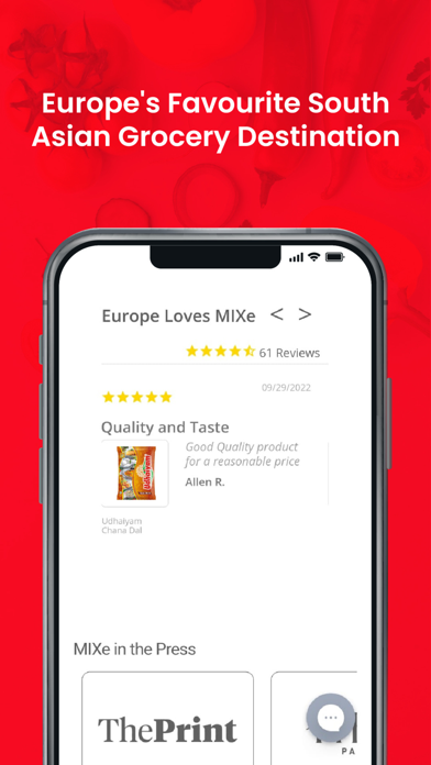 MIXe - South Asian Grocery App Screenshot