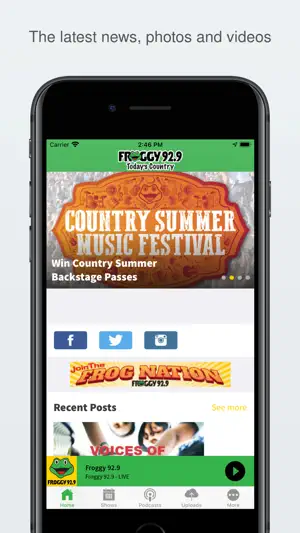 Froggy 92.9 screenshot 1