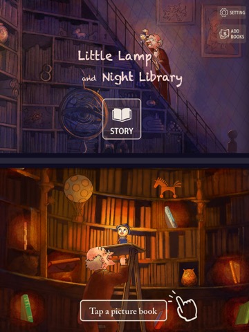 Little Lamp and Night Libraryのおすすめ画像1