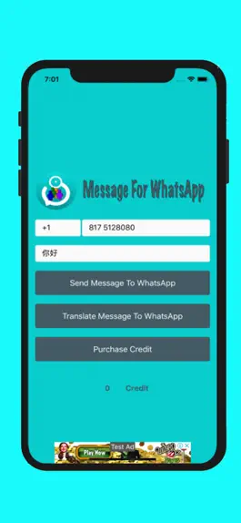 Game screenshot Message For WhatsApp hack