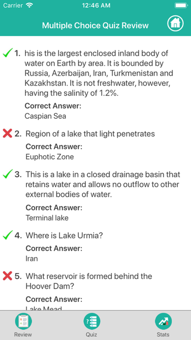 How to cancel & delete World Geography : Lakes from iphone & ipad 3