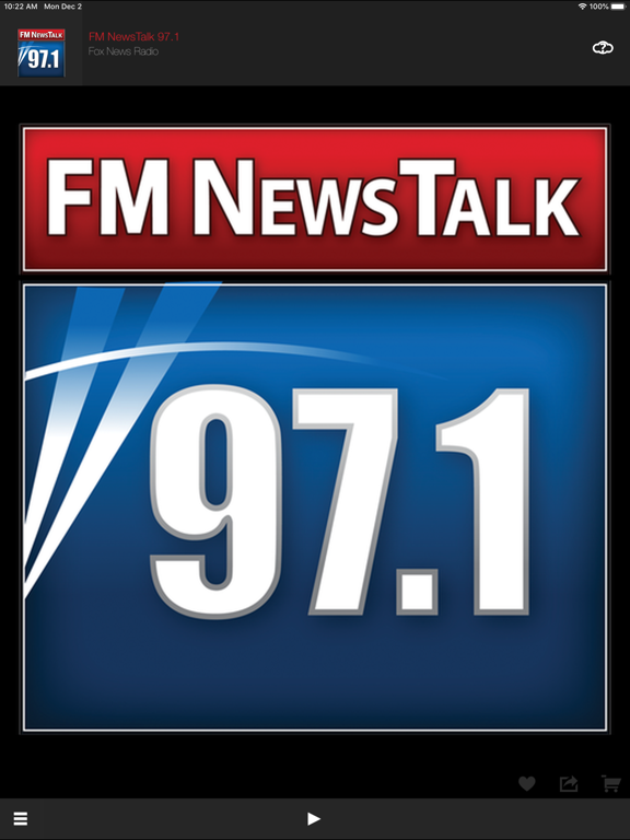 FM NewsTalk 97.1 iPad screenshot 1 - Music app