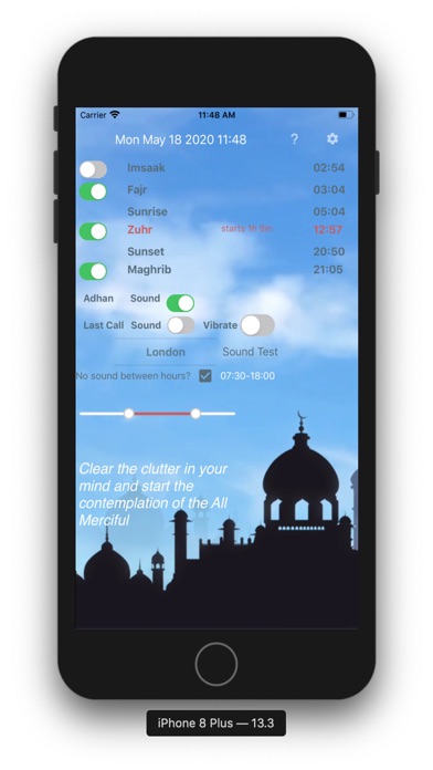 Shia Prayer Salah Times Screenshot