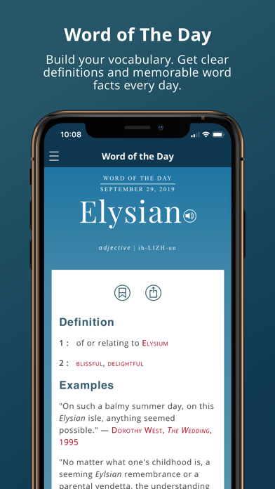 Merriam-Webster Dictionary iphone images