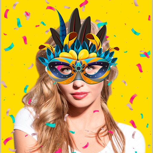 Carnival face stickers iOS App