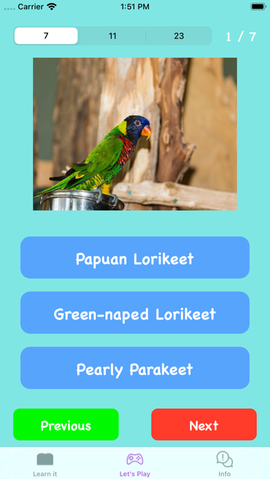 Guess parrot quiz screenshot 3