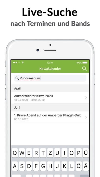 Kirwakalender - Kirwa-Gemeinde Screenshot