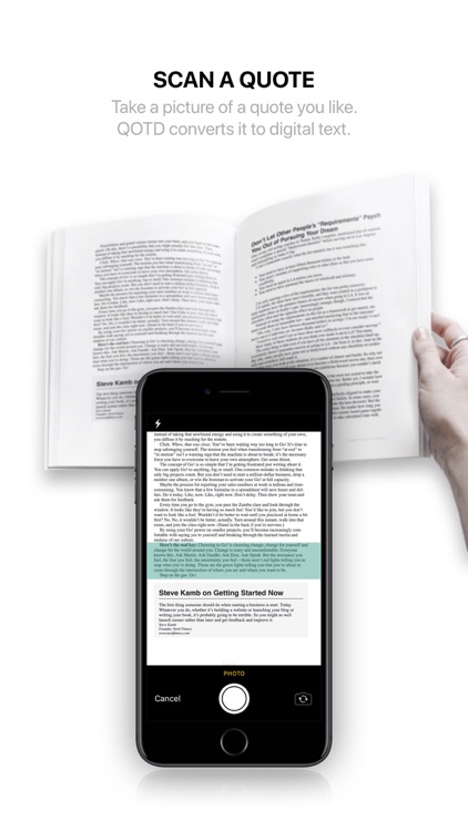 QOTD: Read, Scan & Save Quotes screenshot-4