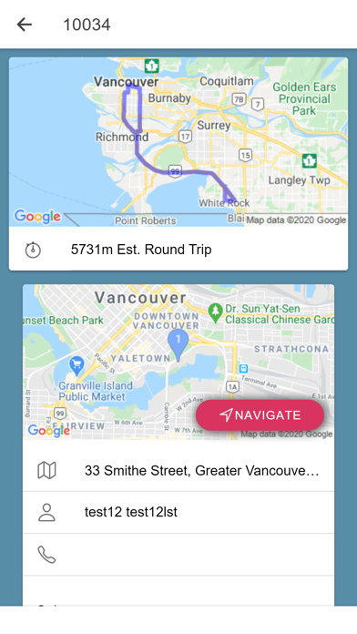 DeliveryBizConnect Driver App Screenshot