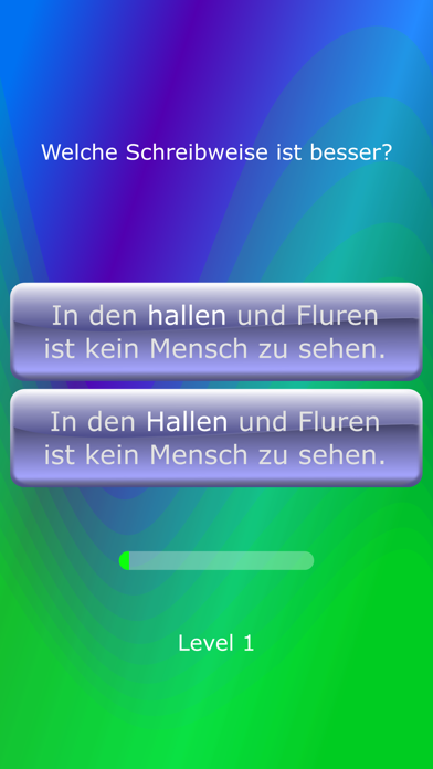 Screenshot #2 pour Groß- und Kleinschreibung 1