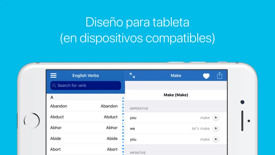 Captura de pantalla de Verbos En Inglés en iPhone 6