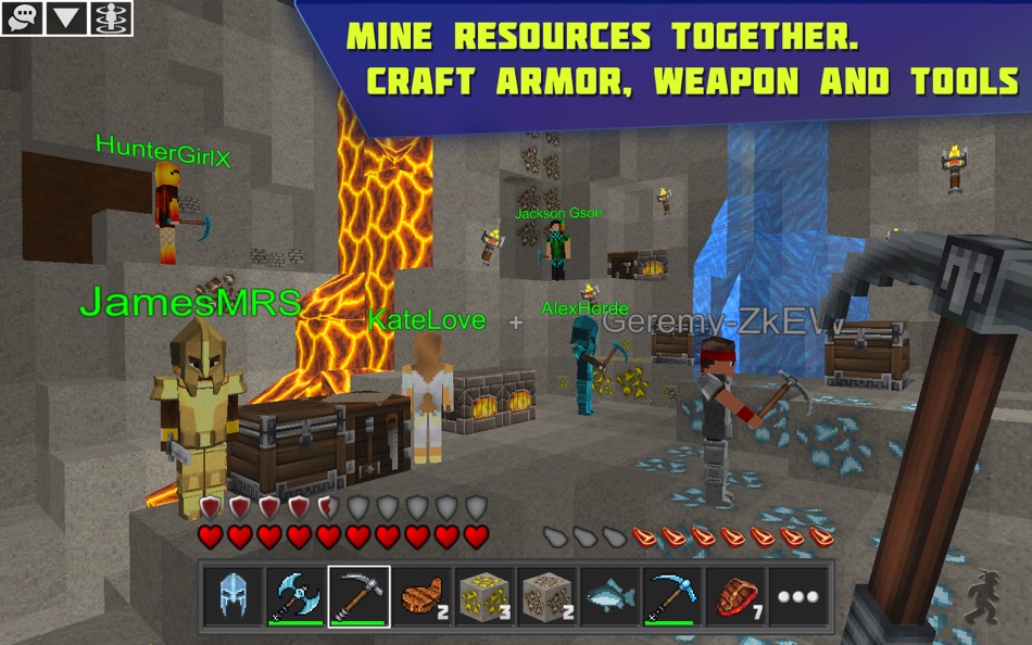 #3. Planet of Cubes Survival Craft (macOS) Av: SolverLabs