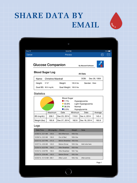 血糖コンパニオンiPadプロのおすすめ画像5