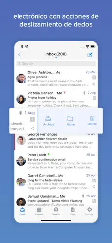 Screenshot 4 Zoho Mail - Correo electrónico iphone