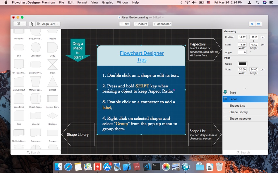 #4. Flowchart Designer Premium (macOS) 来自: 光建 张