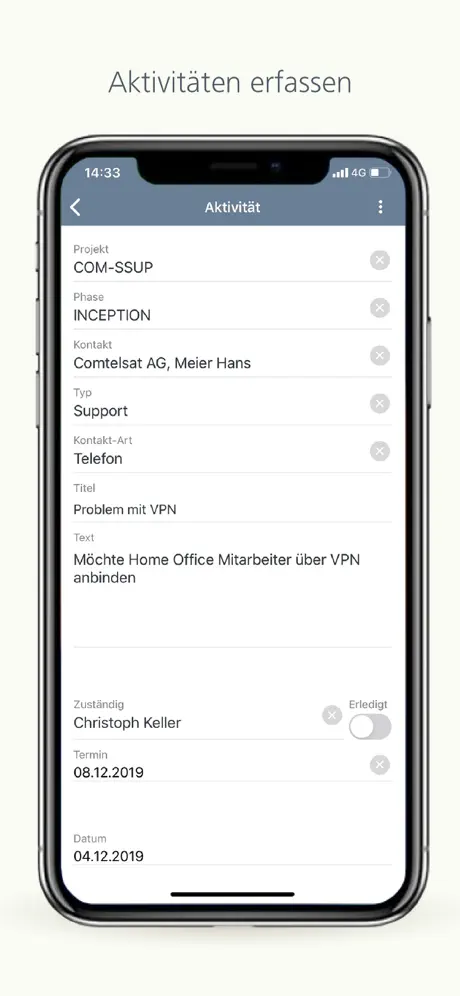 Vertec Phone App