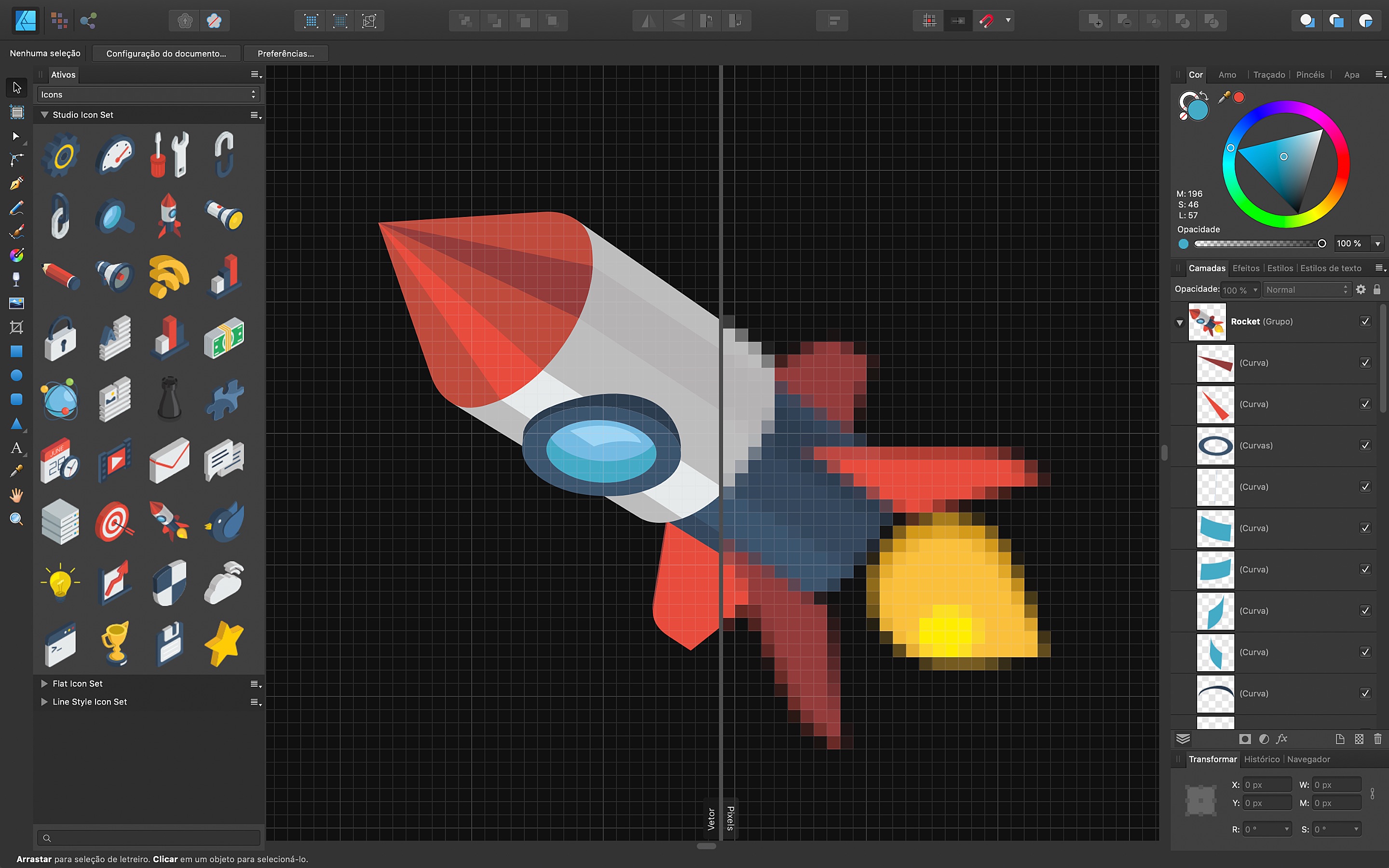 Screenshot do app Affinity Designer
