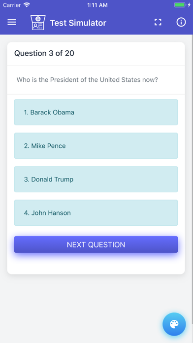 U.S. Citizenship Test Prep Screenshot