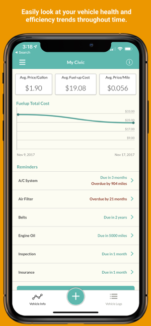 ‎Fuelly: MPG & Service Tracker Screenshot