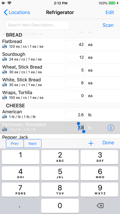 OCMobile - Inventory iPhone screenshot