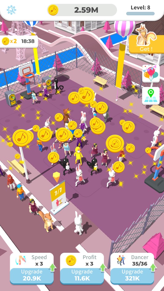 #2. Idle Square Dance (iOS) Podle: 文辉 江