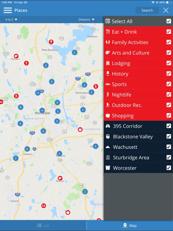 Discover Central MA! iPad screenshot 8 - Travel app